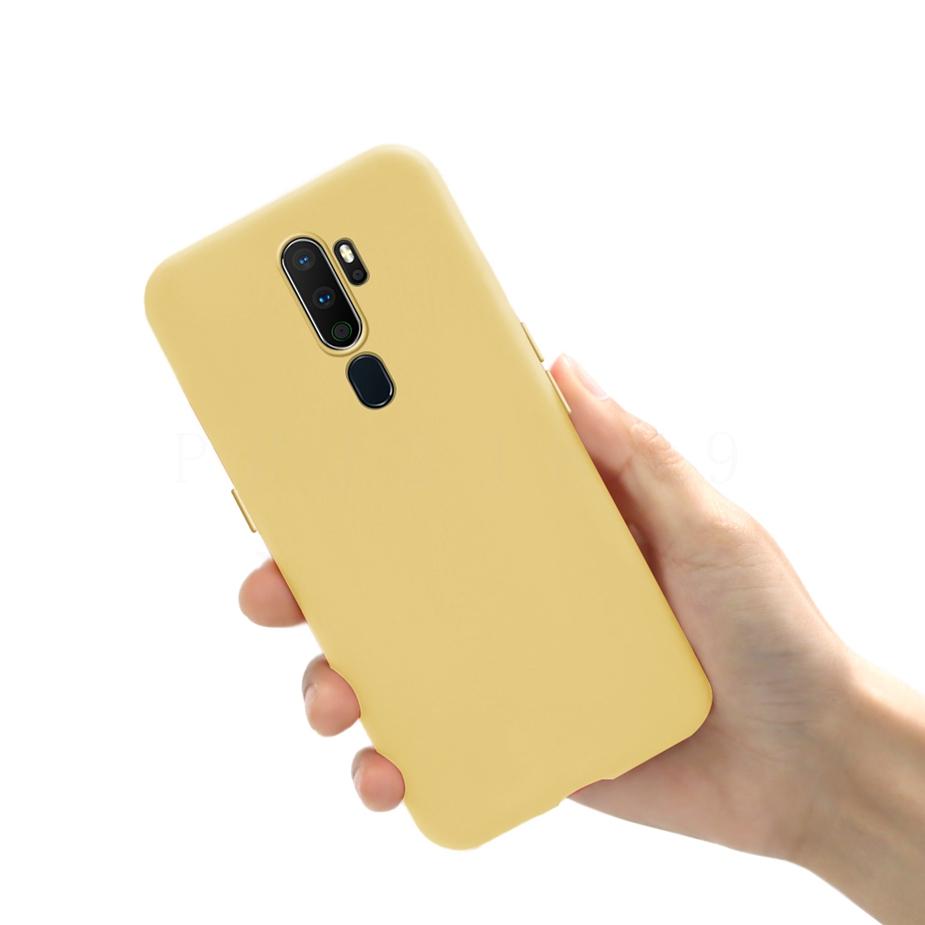 Гладкий чехол-конфетница для OPPO A5 (2020) Чехлы из жидкого силикона для OPPO A9 (2020) A11X Тонкий Мягкий Силиконовый Чехол из ТПУ Сумка для OPPO A5 2020
