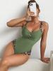 1011 new European and American swimsuit women's one-piece bikini sexy tight swimsuit
