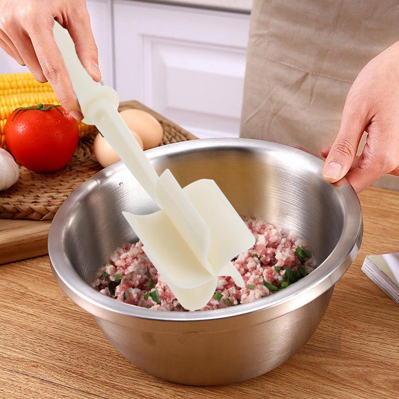 1 шт. Ручной спиральный миксер, домашняя кухонная лопатка для приготовления мяса, прочные пластиковые кухонные инструменты