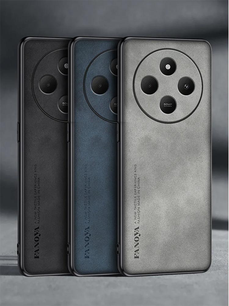 Redmi14 C 75 A 4 Роскошный чехол из овчины для Xiaomi Redmi 14c 4g 5g Poco C75 A4 Business Retro Back Cover Redmi14c Redmia4