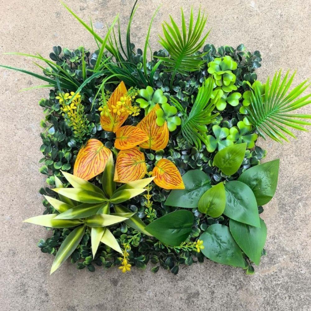 UV Protection Artificial Eucalyptus Carpet DIY Artificial Fern Grass Home Garden Fence