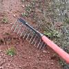Steel Weeding Rake Detachable Gardening Hand Weeder Heavy-Duty Weeding Rake for Soil Loosening Raking Vegetable Field