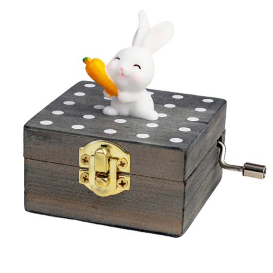 Полезная Деревянная Музыкальная Шкатулка Очаровательная Изысканная Деревянная Музыкальная Шкатулка с Гравировкой
