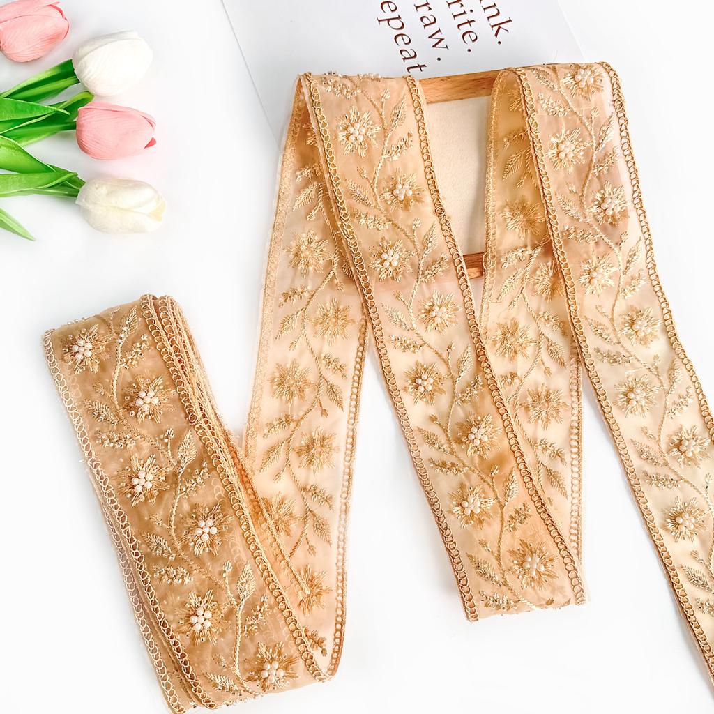 Древний ханьфу этническая одежда украшение ручная работа вышивка бисером вышивка юбка шторы пояс аксессуары кружевные аксессуары