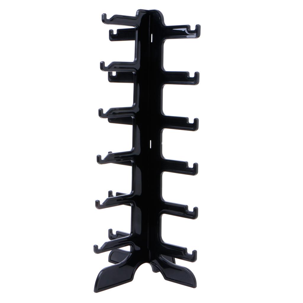 6 Pairs Sun Glasses Display Stand Rack Storage Holder Frame Display Stand Eyeglass Collections for Home or Store