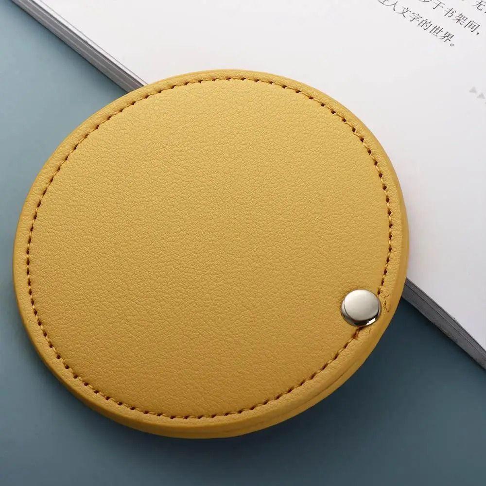 Ультратонкое косметическое зеркало из ПУ кожи, карманное зеркало, новое зеркало для макияжа