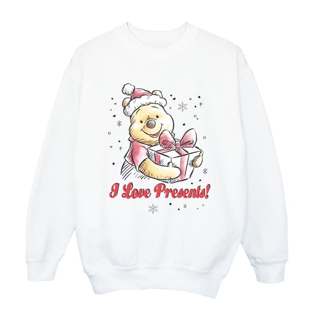 Disney Girls Winnie The Pooh Love Presents Sweatshirt