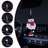 Рождественские украшения, кулон, мультяшный олень, снеговик, зеркало заднего вида, украшение, кулон, украшение интерьера автомобиля