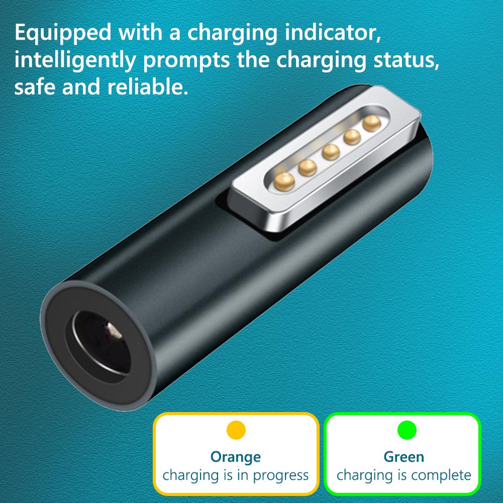 Магнитный адаптер 5A PD DC5521 Female to Magnetic Adapter для зарядки Apple Macbook Air/Pro Магнитный адаптер-конвертер