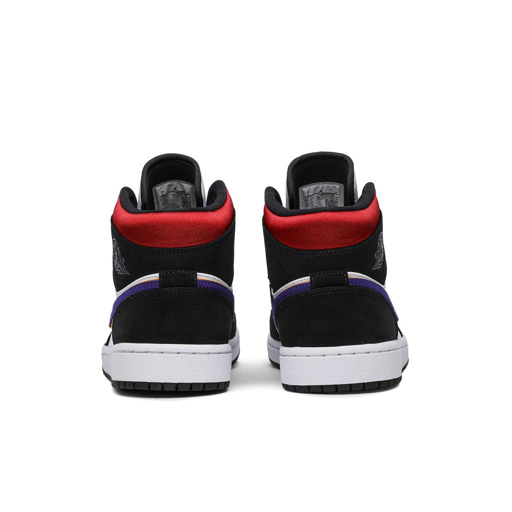 Air Jordan 1 Mid SE 'Rivals' (Unisex) Field Purple / White-Gym Red Vintage Basketball Shoes 852542 005