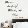 WZ9037 Black English Slogan Bedroom Living Room Entrance Home Background Landscaping Decorative Wall Sticker
