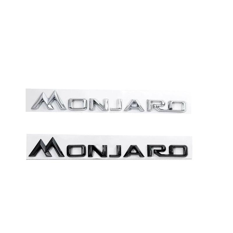 1 шт. Буквенный значок MONJARO наклейки на автомобиль для модификации автомобилей серии MONJARO, шильдик на багажник Monjaro, наклейки на задний багажник, эмблема, автомобильные аксессуары