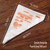 100-Piece Set of Disposable Piping Bags for Baking - Large, Medium, Small Sizes for Cookies, Cakes, Birthdays, and Cream.