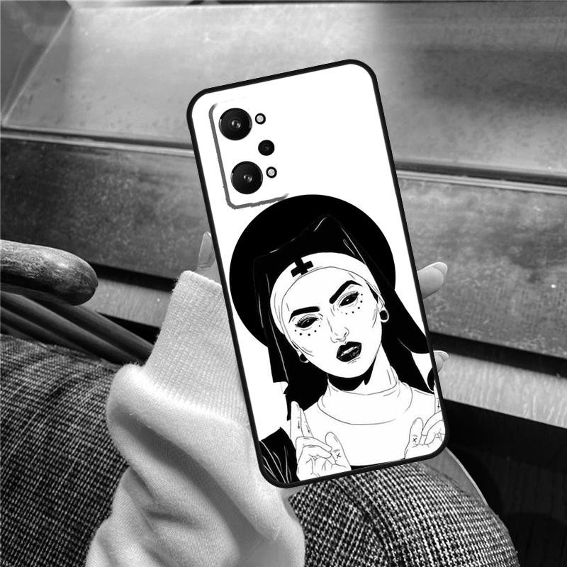 Sister Style Nun Sexy Girl Case For Realme 15 Pro 11 12 13 14 Pro Plus C65 C67 C61 C53 C55 C51 C25 C63 C71 C75 GT6 GT7