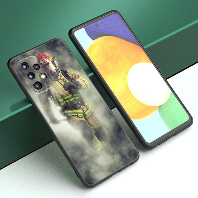 Чехол «Пожарный Герои пожарного» для Samsung A13 A22 A24 A32 A23 A25 A34 A35 A52S A53 A54 A55 A73 A12 A14 A15 A31 A33 A50 A51 A72