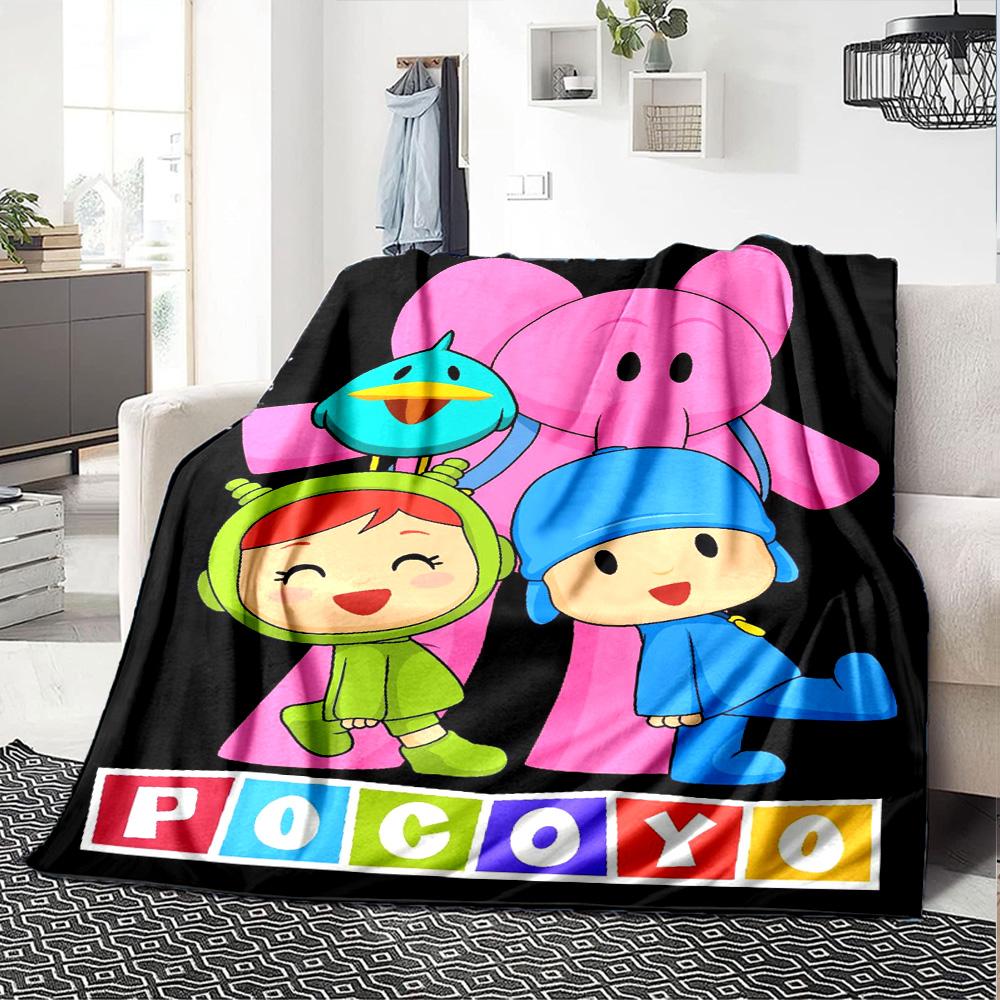 Pocoyo Blanket Ultra-Soft Suitable for Livingroom Sofa Bedding for All Occasions Warmthful Decor Gifts For Family Or Friends