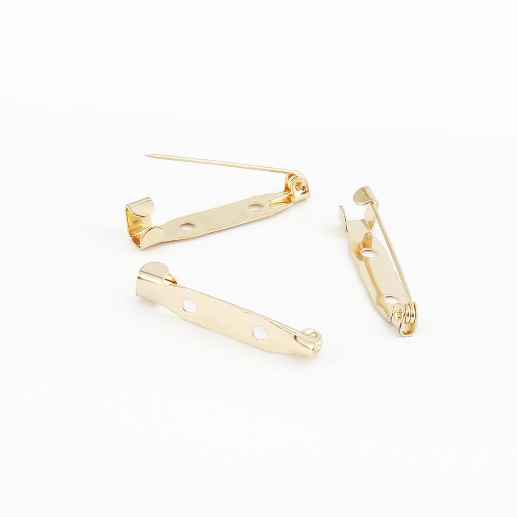 10pcs Stainless Steel Safety Pins DIY Rustproof Buckle Pin Metal Brooch Badge