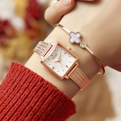 [JULIUS] Металлические женские часы JULIUS Slim Square JA-1220