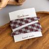 Elegant Sweet Plaid Triangle Hair Clip Simple Side BB Clip Versatile Bangs Hair Accessories For Women