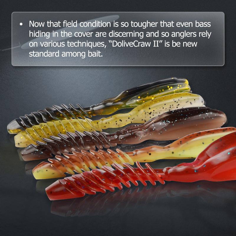 Soft Ii Meredith Shrimp Dolivecraw Bait 74mm3g 20pcs 95mm58g 10pcs Articulated Shrimp Pike Bass Jxsc04