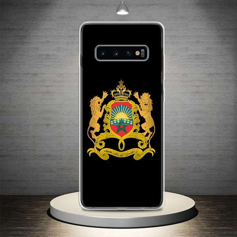Чехол-накладка с флагом Марокко для Samsung Galaxy S22 S23 S24 S25 Ultra S21 FE S20 Plus S10 + S25Edge Мягкий узор Coque Samsung
