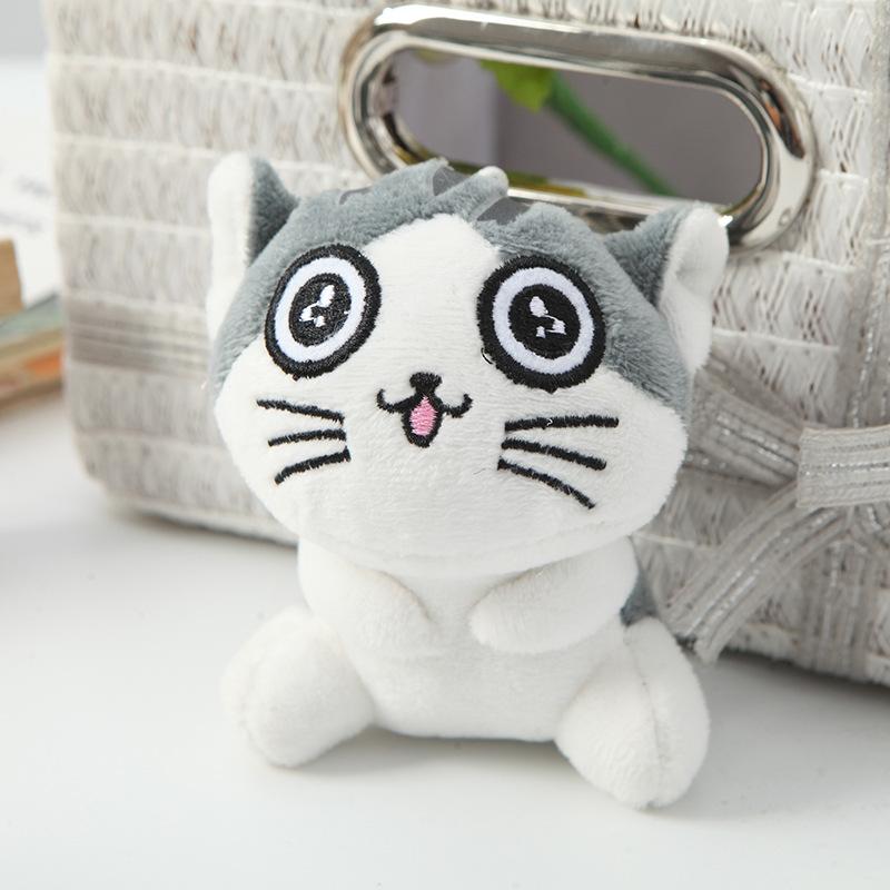 1 шт., 4 дизайна, около 10 см, плюшевые куклы, игрушки, брелок для ключей, плюшевый кот для ребенка