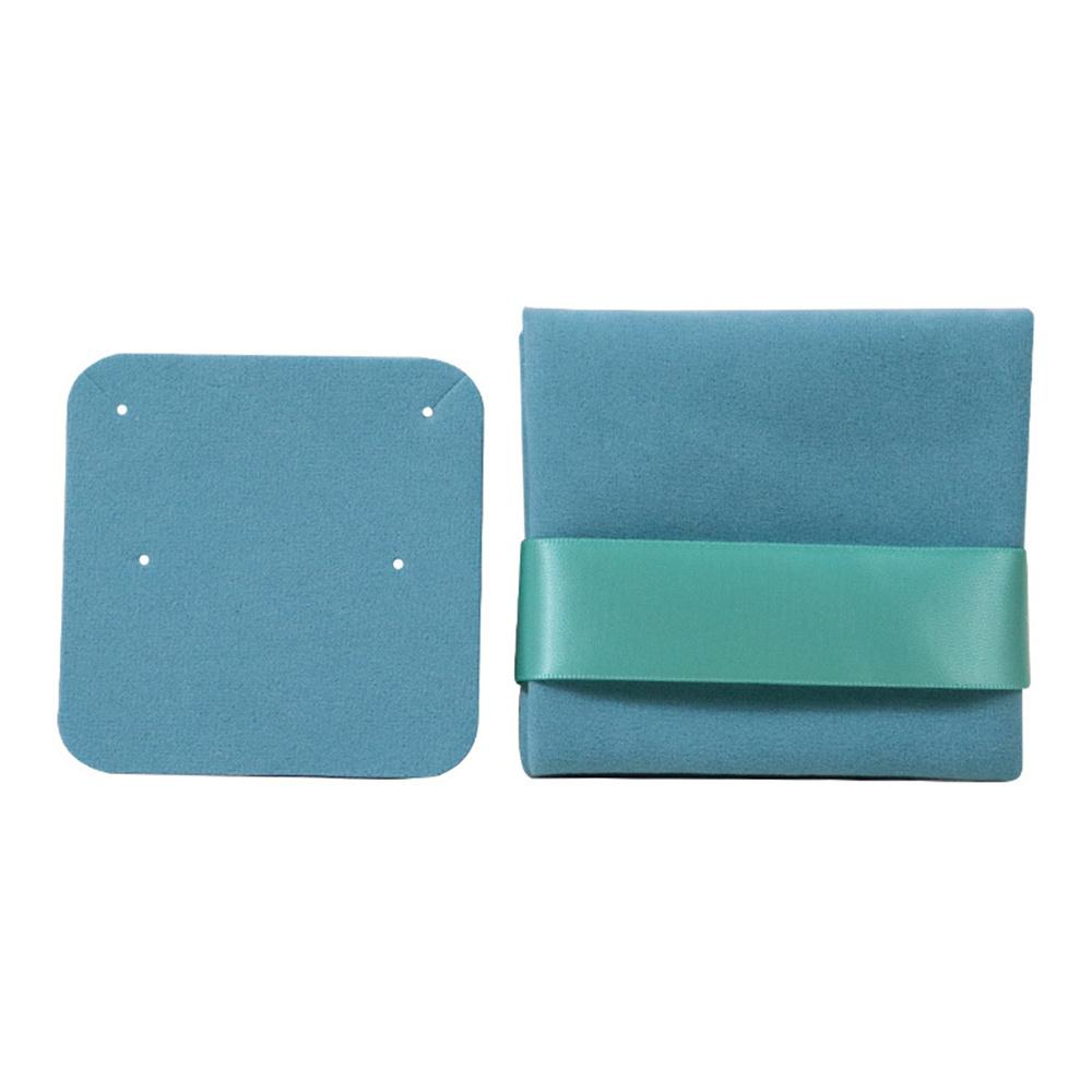 Double-sided Velvet Jewelry Bag Flip Earring Necklace Square Storage Socket Gift Packaging Bag Jewelry Packaging Display Pouches