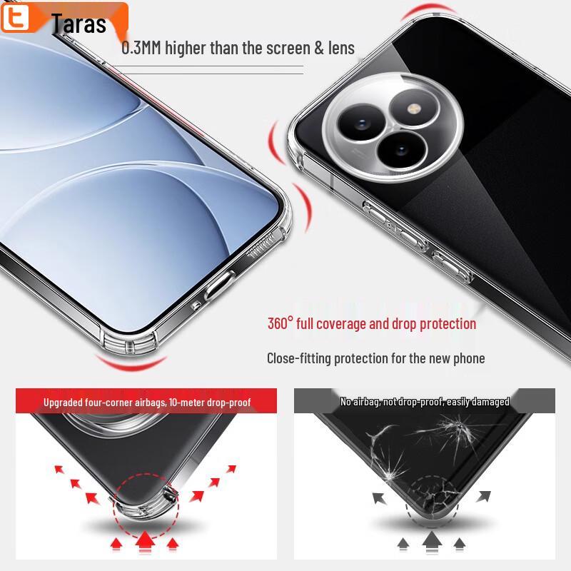 Прозрачный мягкий чехол для телефона Talasi Redmi Airbag