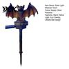 Weather Resistant Lawn Ornaments Solar Bat Garden Light, Halloween Pathway Waterproof Spooky No Wire Outdoor Decor Lighted Sculpture with Stake