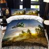 Motorcycle Rider Bed Duvet Cover  Set Queen Calico Twin Size Comforter Cover Bedding Set Single King Soft Polyester Quilt Cover