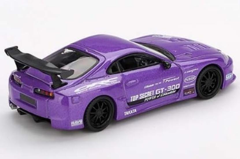 Sunrich MINI GT Toyota Supra Top Secret Фиолетовый Готовая Модель 1/64 (A80) GT-300 (Правый руль) MGT01067-R