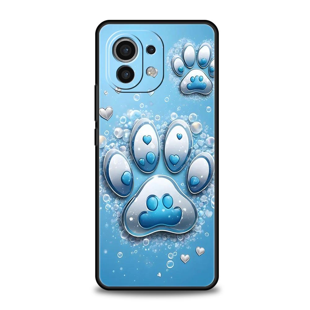 Чехол для телефона Og Paw Print Aesthetics для Xiaomi Mi 17 15 14 13 12 11 Ultra 15T 14T 13T 12T 11T Pro Lite 5G Мягкий корпус из ТПУ