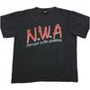 Винтажная футболка NWA Straight Outta Compton Rap Tee 100% Хлопок Мужские Футболки Топ Размер L Большой Черный Хип-Хоп