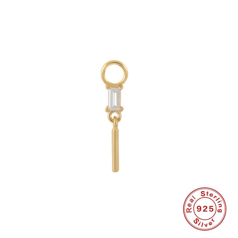 Серьги-шармы из стерлингового серебра S925, подвеска-шарм, серьги-подвески, аксессуары для серег, серьги для работы, подвеска-серьга, женские