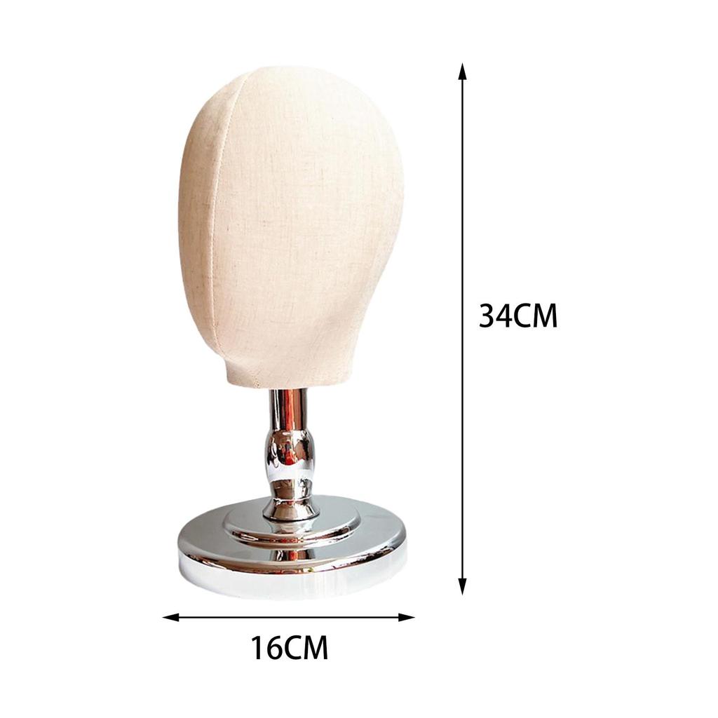 Wig Display Head Manikin Portable Hats Stand Holder Wig Hat for Beginner Stylist