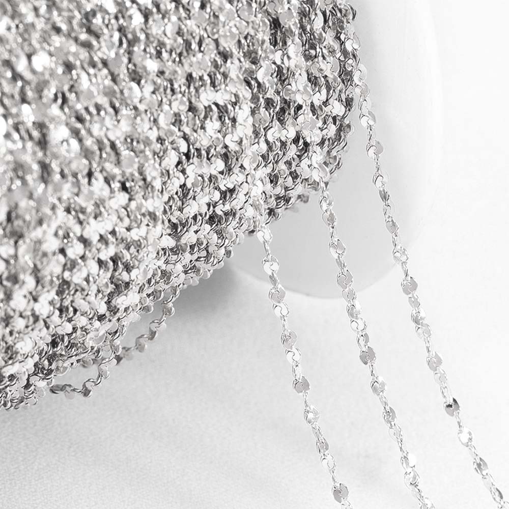1Meter Fahsion Necklace Chain Stainless Steel 8 Shape Cross Double Loop Link Chain DIY Handmade Bracelet Material Jewelry Making