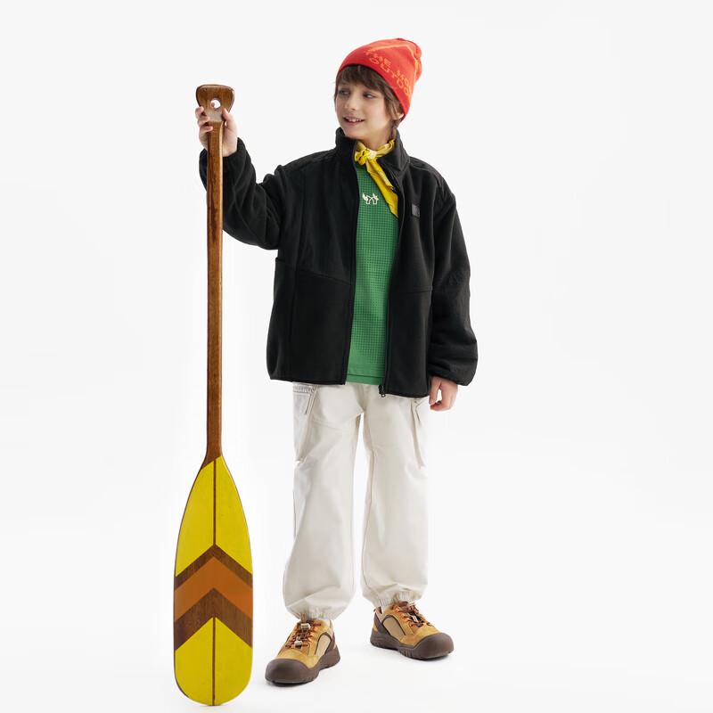 MQD Unisex Kids' Stand-Collar Fleece Jacket