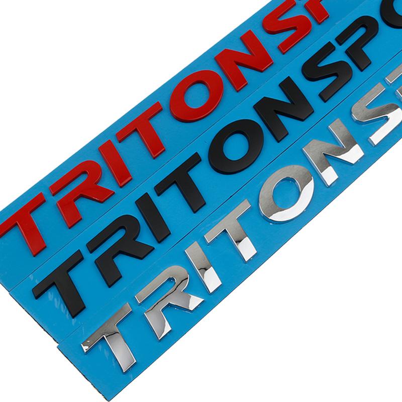 Car Head Hood ABS Alphabet Letters Logo Words Decals Sticker For Mitsubishi Triton Sport  L200 L300 Decorative Accessories AH4
