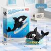 Совместимо с Lechaochao Lechuang Shark Model Marine Life Building Blocks Toy для детей
