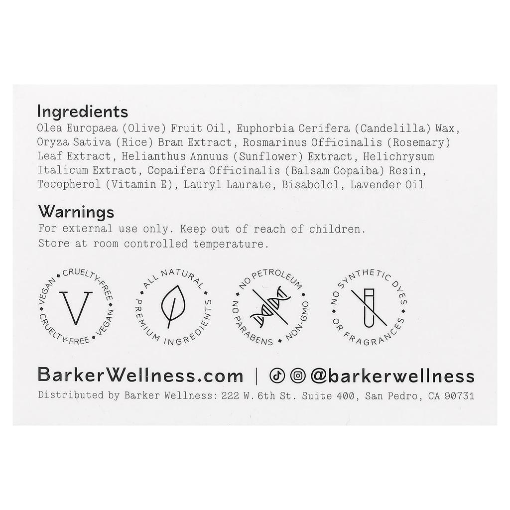Barker Wellness Co., Tattoo Balm, 120ml (4oz)