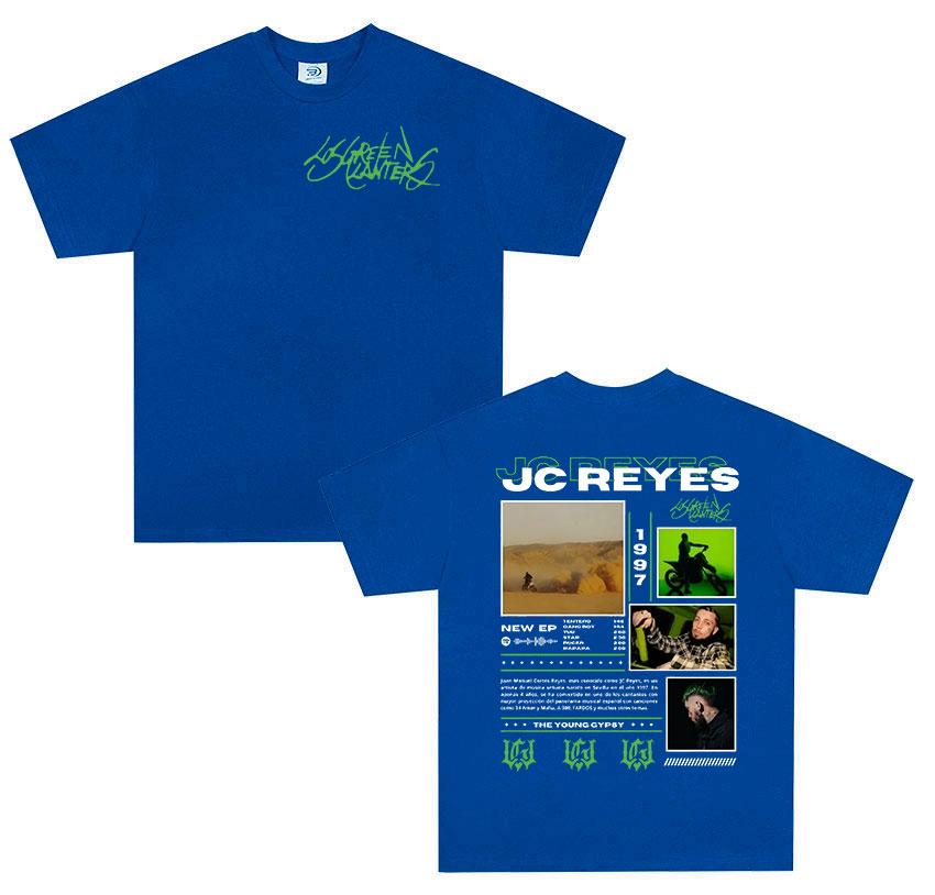 2026Summer Bestselling Rap Singer JC Reyes Retro Casual ShortSleeved TShirt for Unisex Loose and Breathable LongSleeved Shirt
