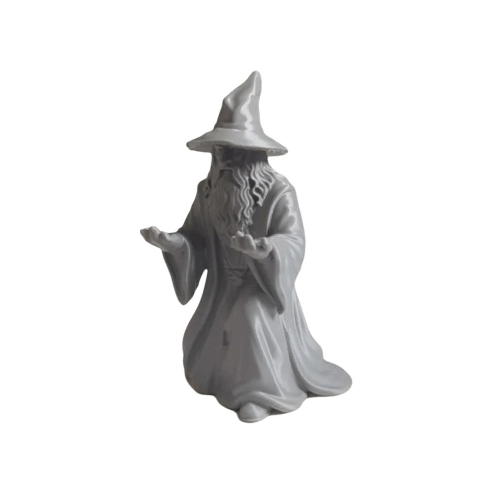 3D Printed Wizard Statue Model Creative Design Wizard Ornament Fashion Pen Holder  Gift