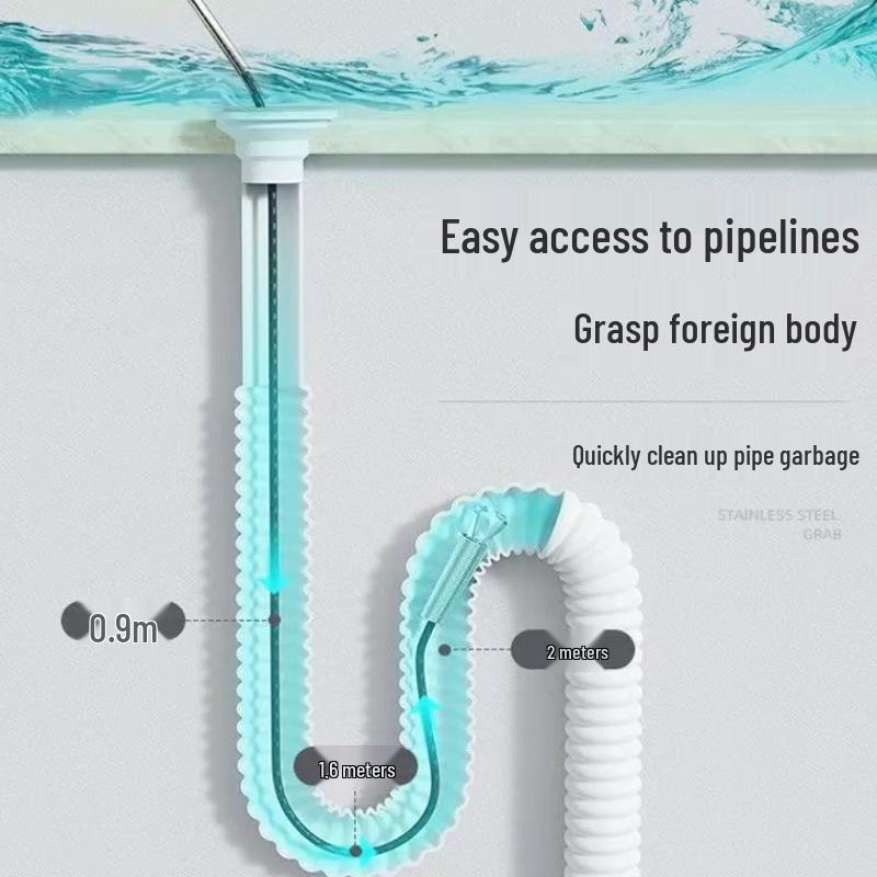 Four-Claw Toilet Pipe Dredging Tool - Household Sewer Cleaner