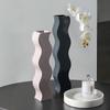 Нерегулярные простые современные вазы, украшения для кабинета, спальни, гостиной, модель комнаты, искусство, композиция из сухих цветов, декоративные цветочные изделия