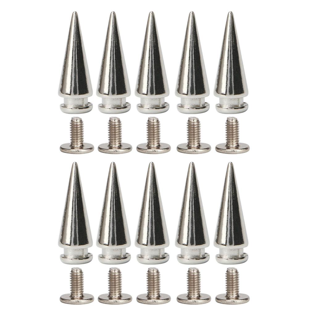 Набор декоративных заклепок 10 шт. Панк-стиль Пряжки-гвозди Винтовые заклепки-шипы для DIY-поделок ПУ ремень Обувь Одежда Шипы