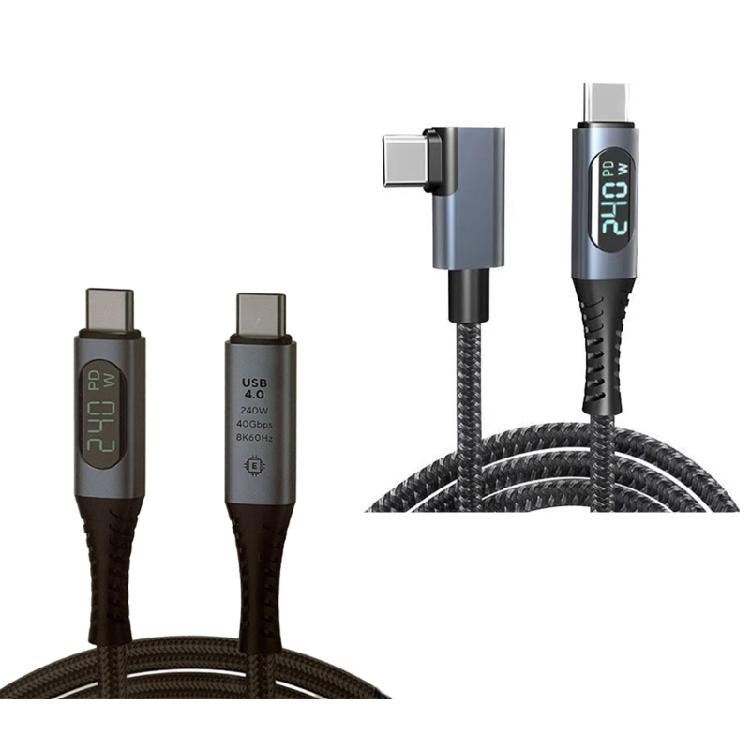 Кабель USB 4 Поддерживает дисплей 8K Передача данных 40 Гбит/с Зарядка 240 Вт Кабель USB C