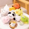 Cute Double-Sided Flip Animal Toys Panda Raccoon Dinosaur Transform Plush Doll 2-in-1 Flip Change Transform Soft Children Gifts