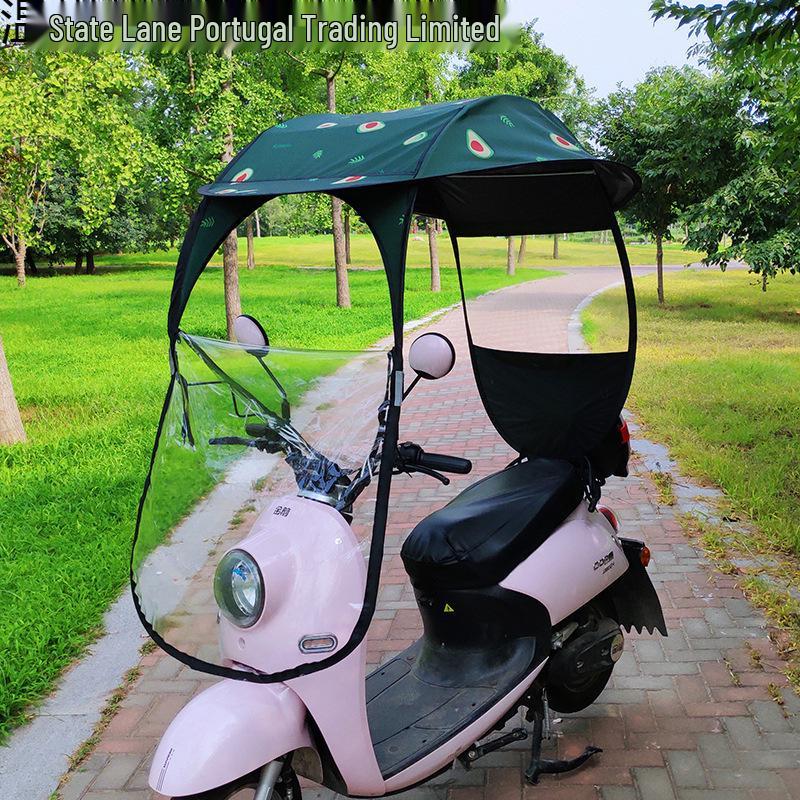 Тент для электровелосипеда: Дожде- и ветрозащитный солнцезащитный навес