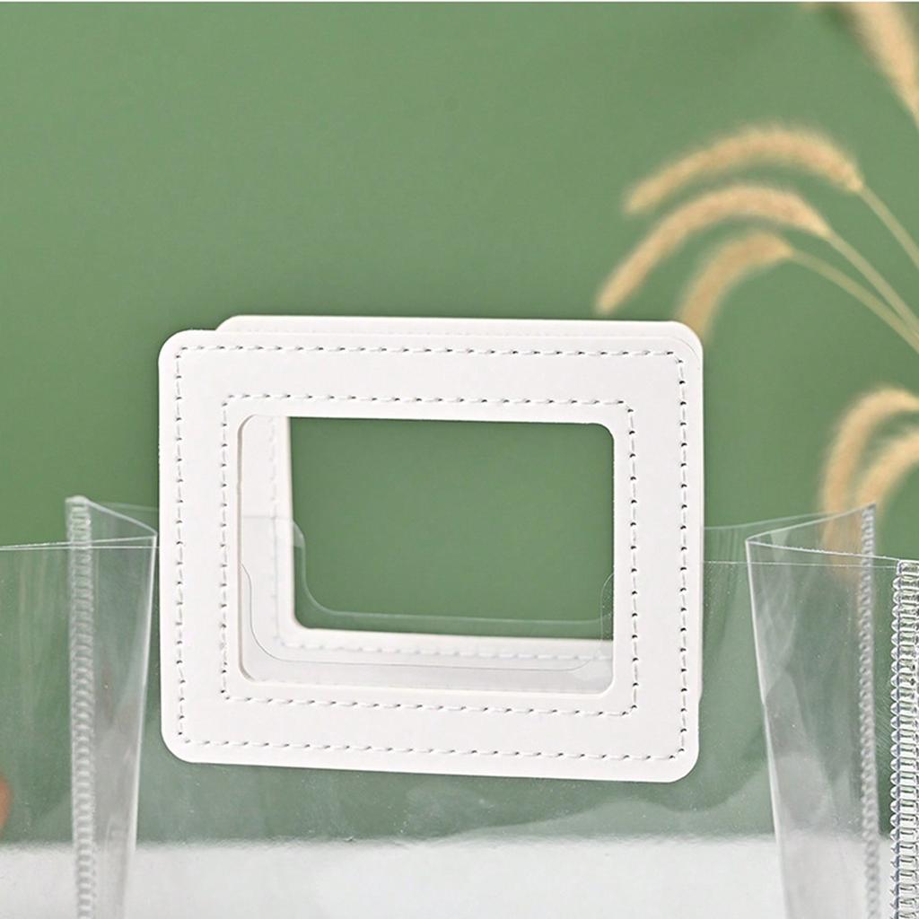 1pc transparent gift bag, reusable transparent tote bag, suitable for wedding parties,weddings,birthday shopping, and candy bags