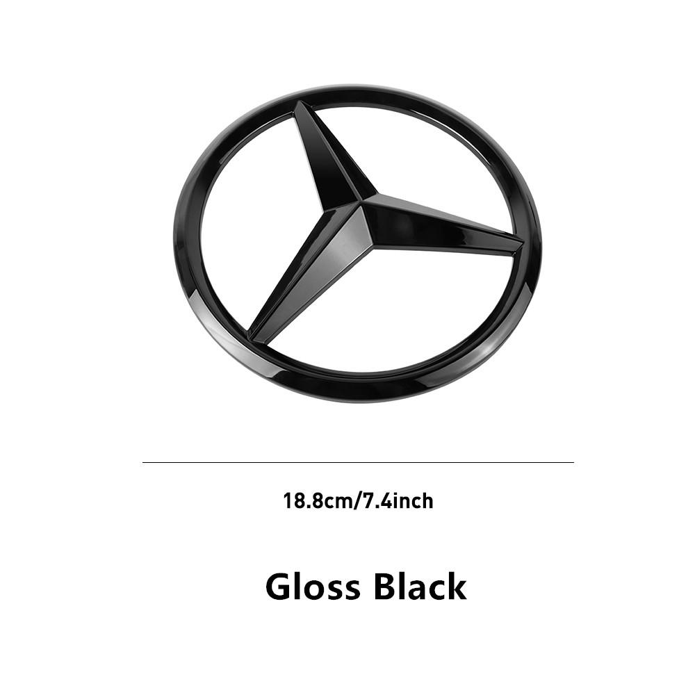 D5Car Sticker ABS Front Grille Badge Decal Cover Emblem Personalized Modified Front Grille Logo Moulding Unique For Mercedes Benz